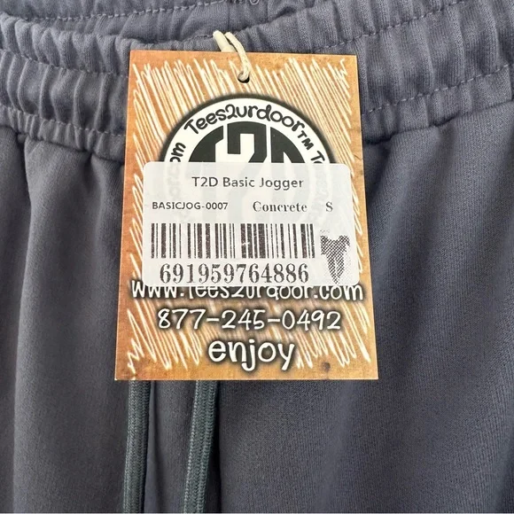 NWT T2D Basic Grey Joggers Size Small - Picture 4 of 8